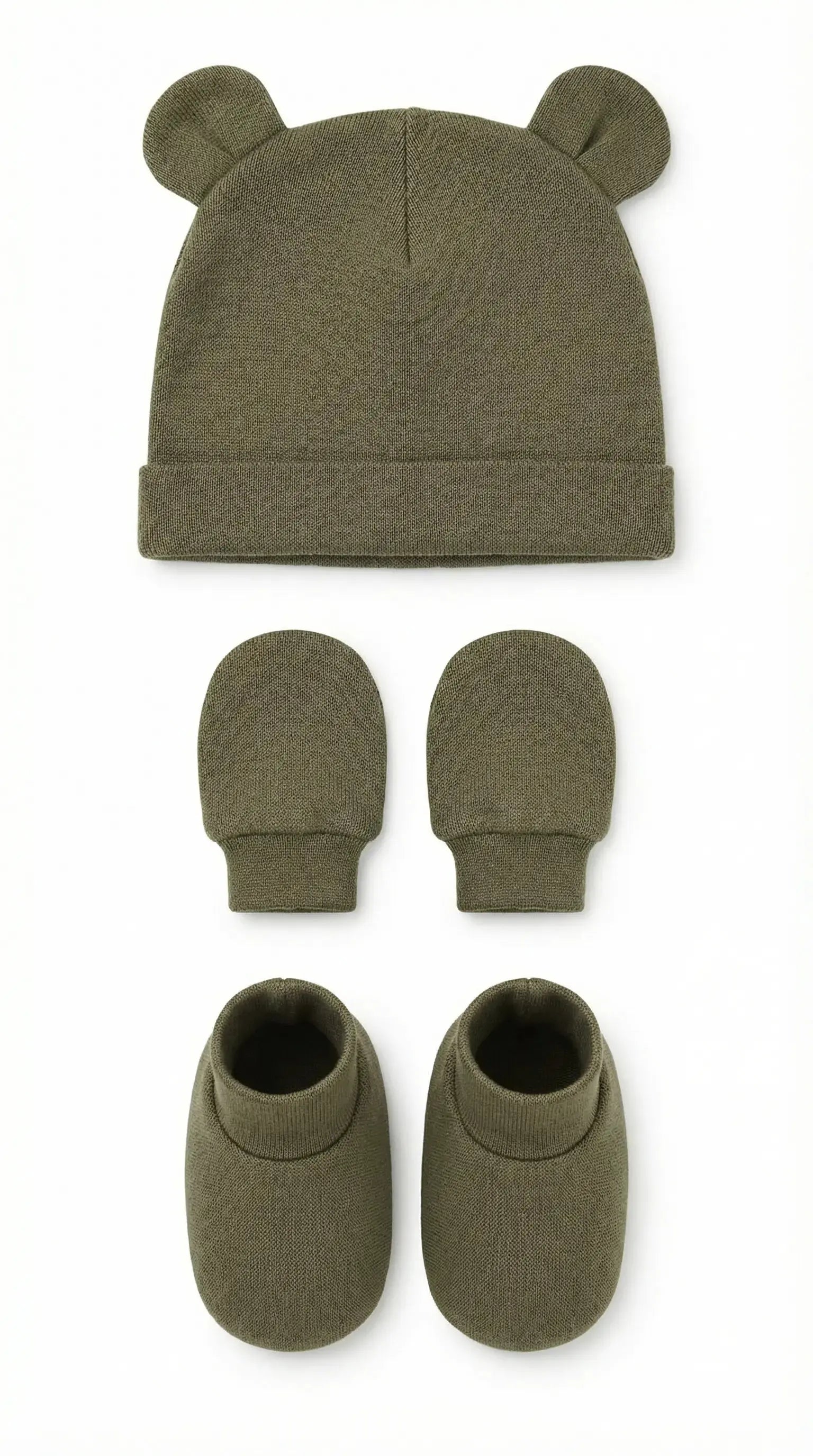 Little Cub Set (Mittens, Booties & Beanie) Baby Apparel