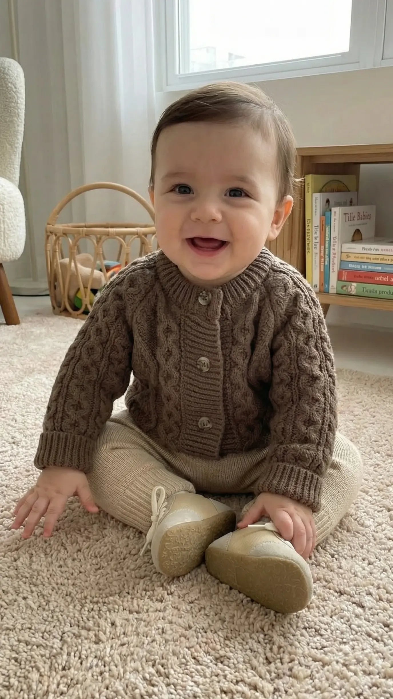 Élanoora Chatsworth - Boys' Baby Cardigan