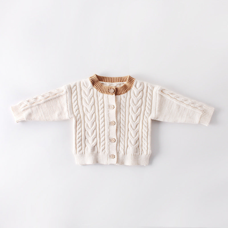 Winter Plus Velvet Sweater For Girls