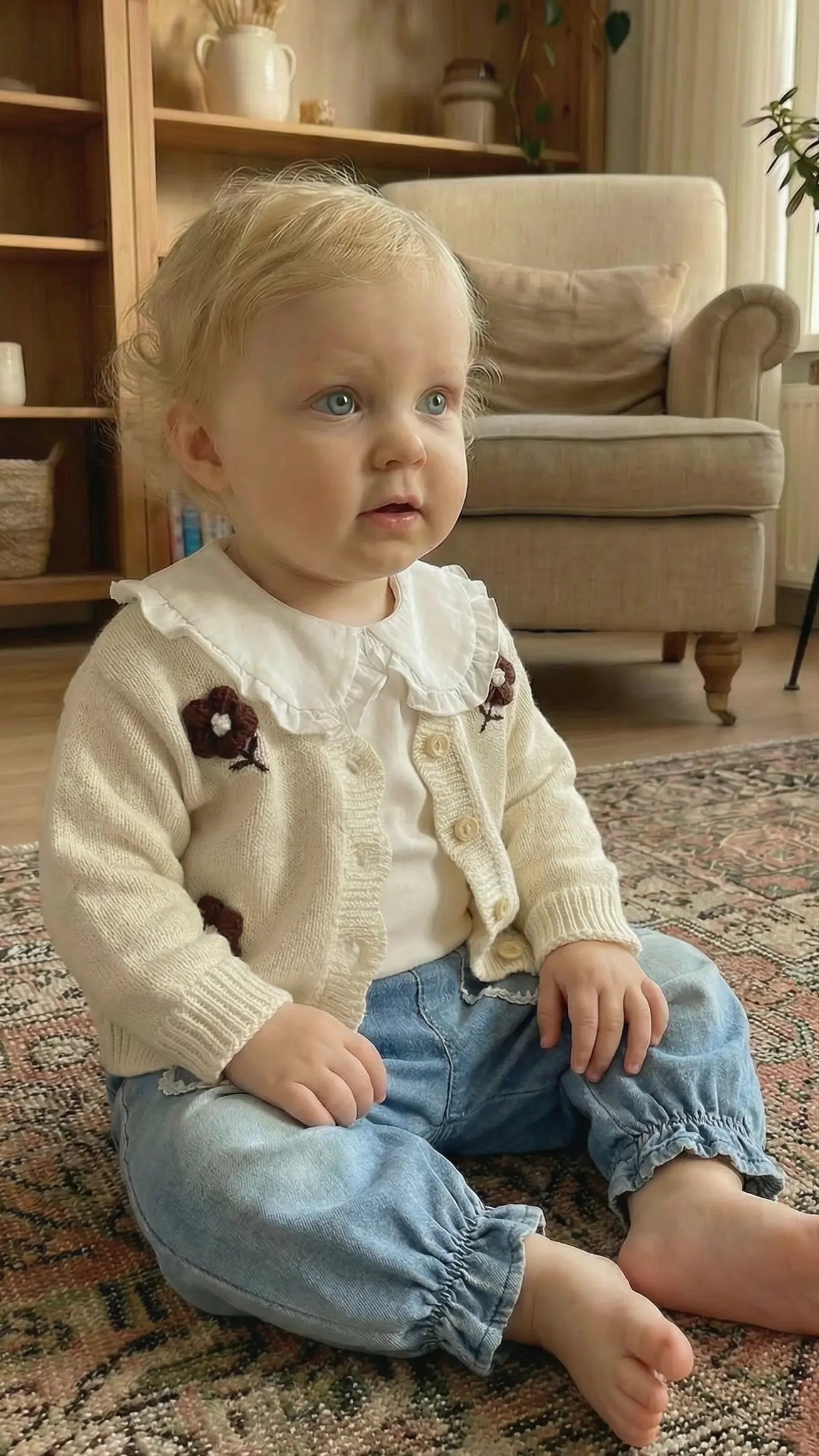 Élanoora Rosemoor - Girls' Baby Cardigan