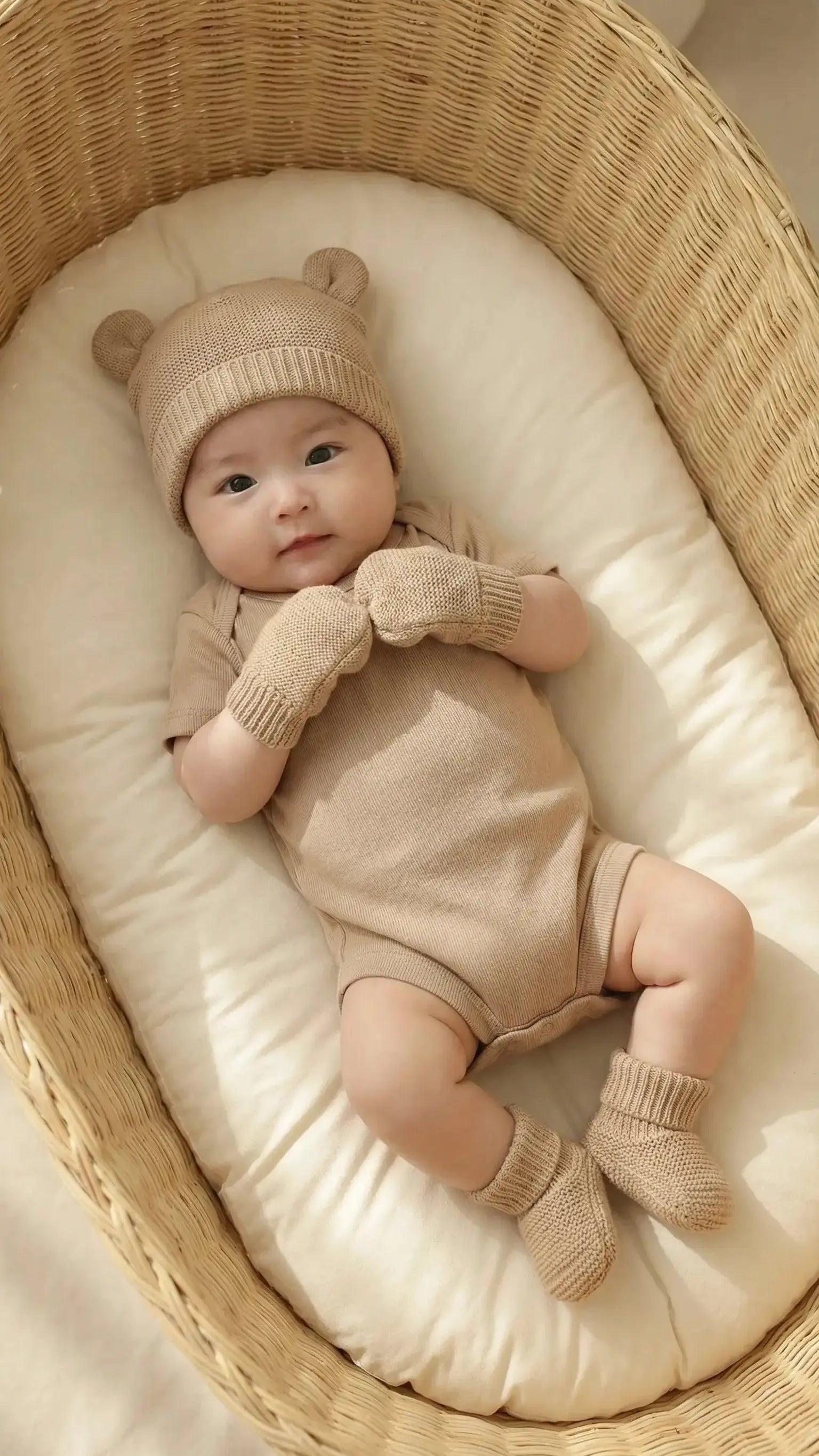 Little Cub Set (Mittens, Booties & Beanie) Baby Apparel