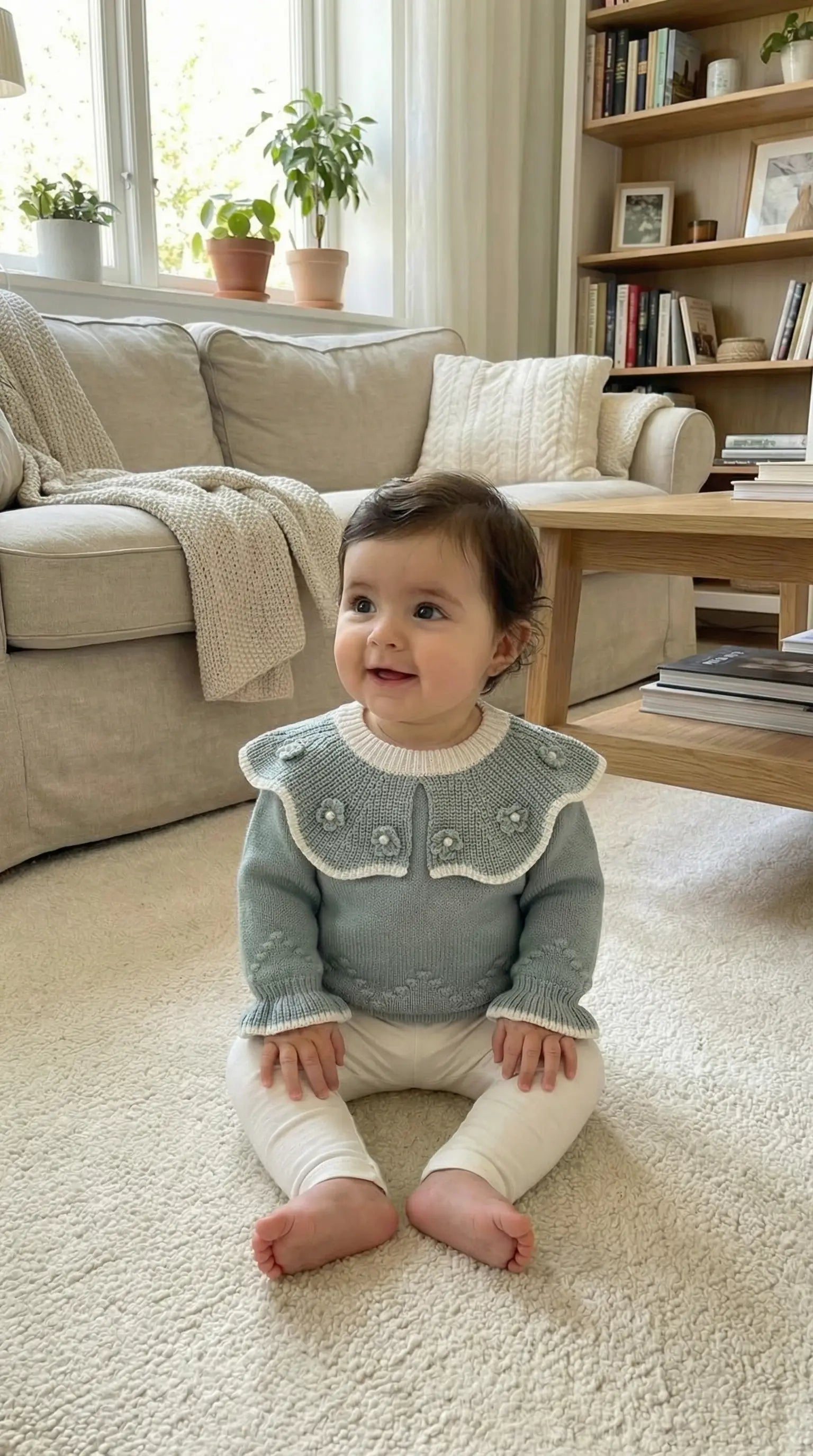 Élanoora Céleste - Girls' Baby Cardigan