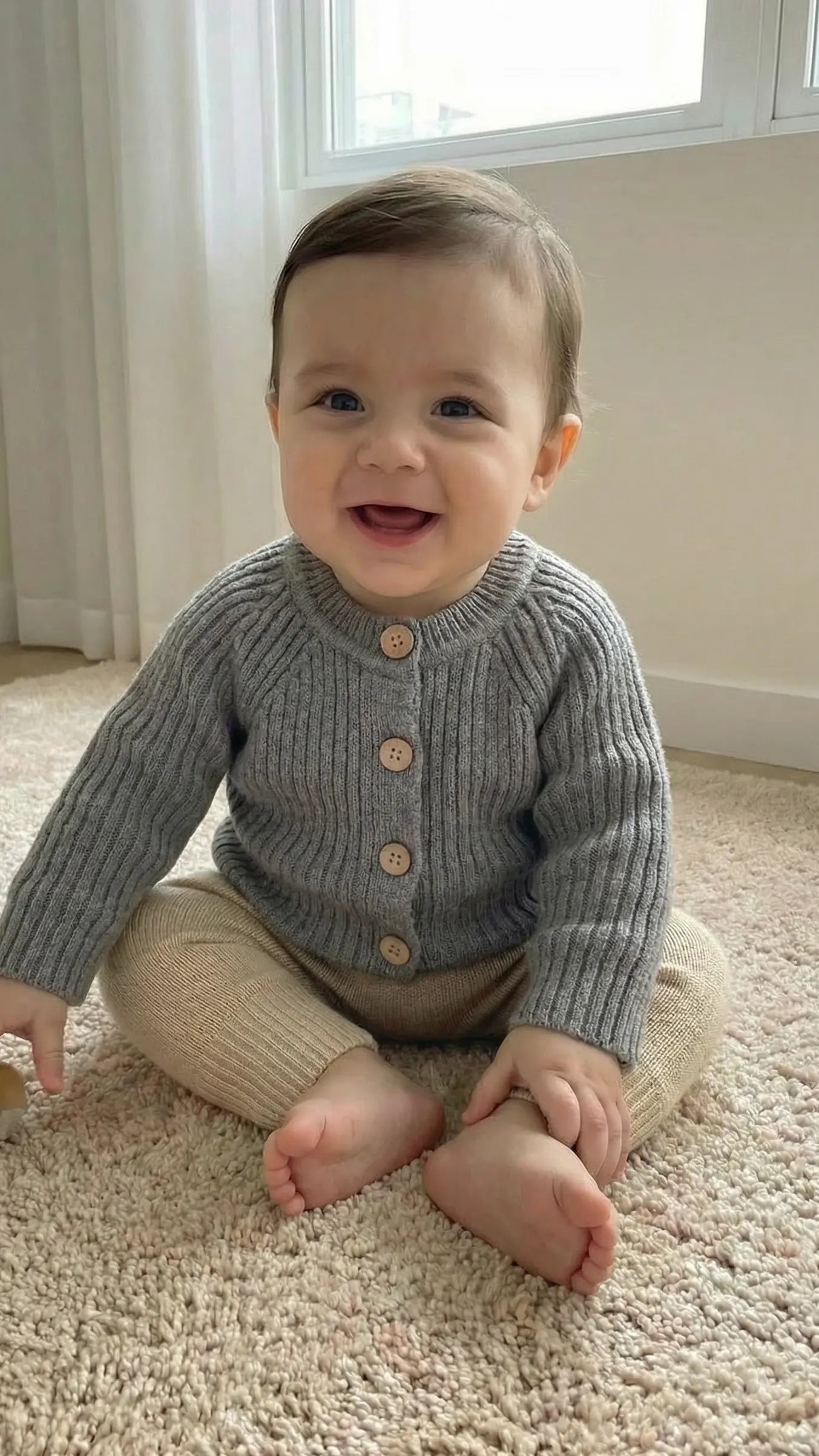 Élanoora Avery - Boys' Baby Cardigan