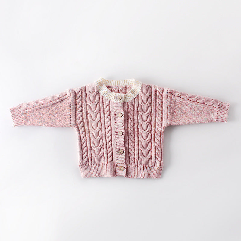 Winter Plus Velvet Sweater For Girls