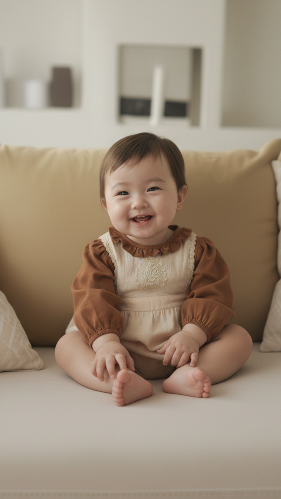 Korean Style Baby Autumn Jumpsuit Long Sleeve