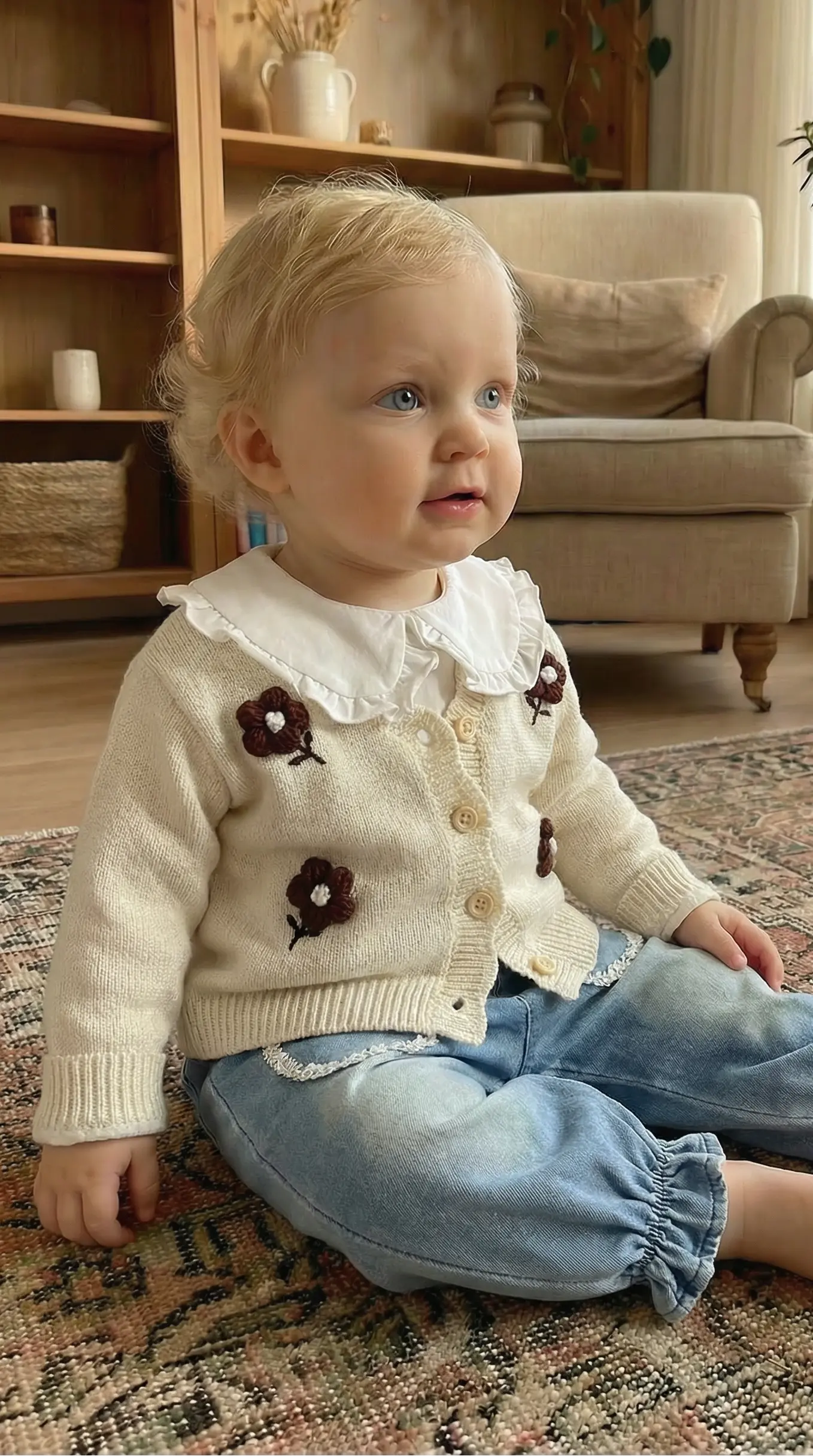 Élanoora Rosemoor - Girls' Baby Cardigan