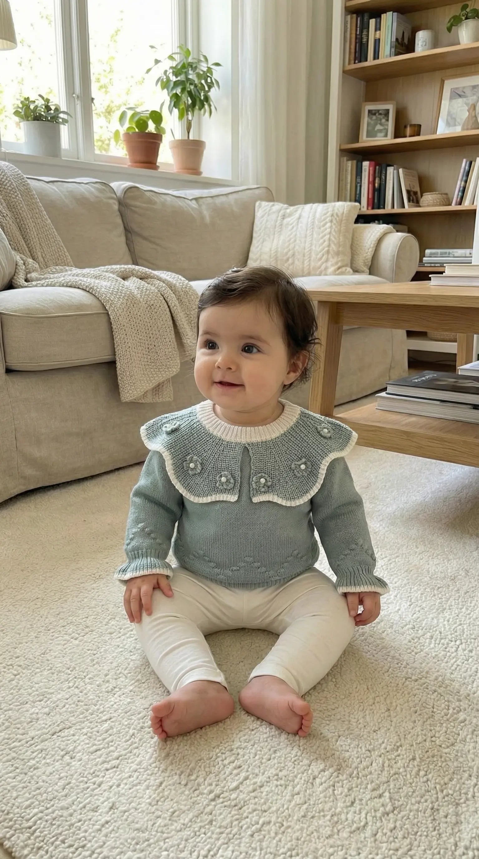 Élanoora Céleste - Girls' Baby Cardigan