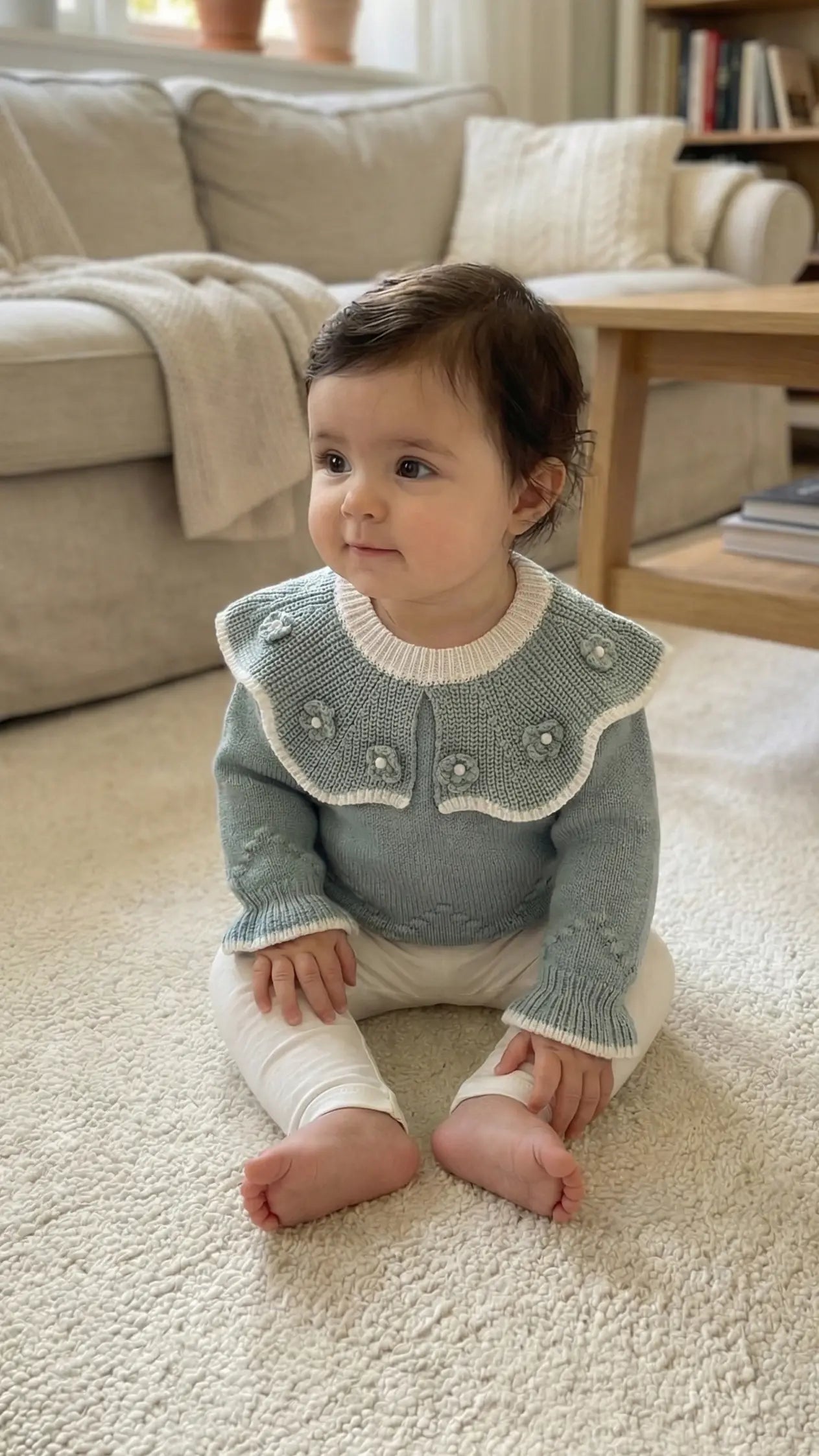 Élanoora Céleste - Girls' Baby Cardigan