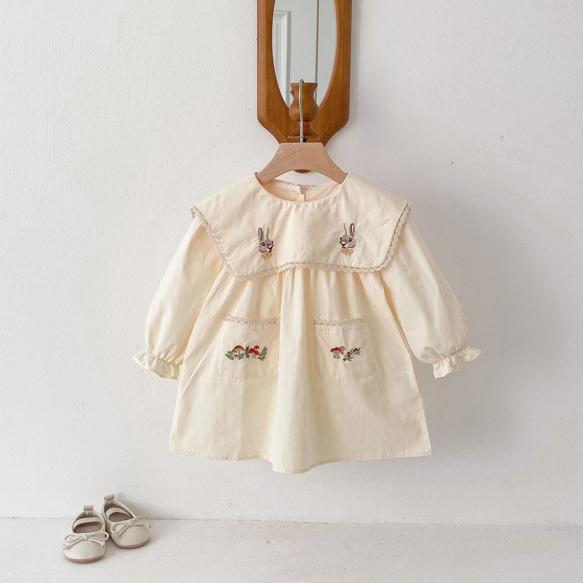 Élanoora Almond Bunny & Bloom Dress