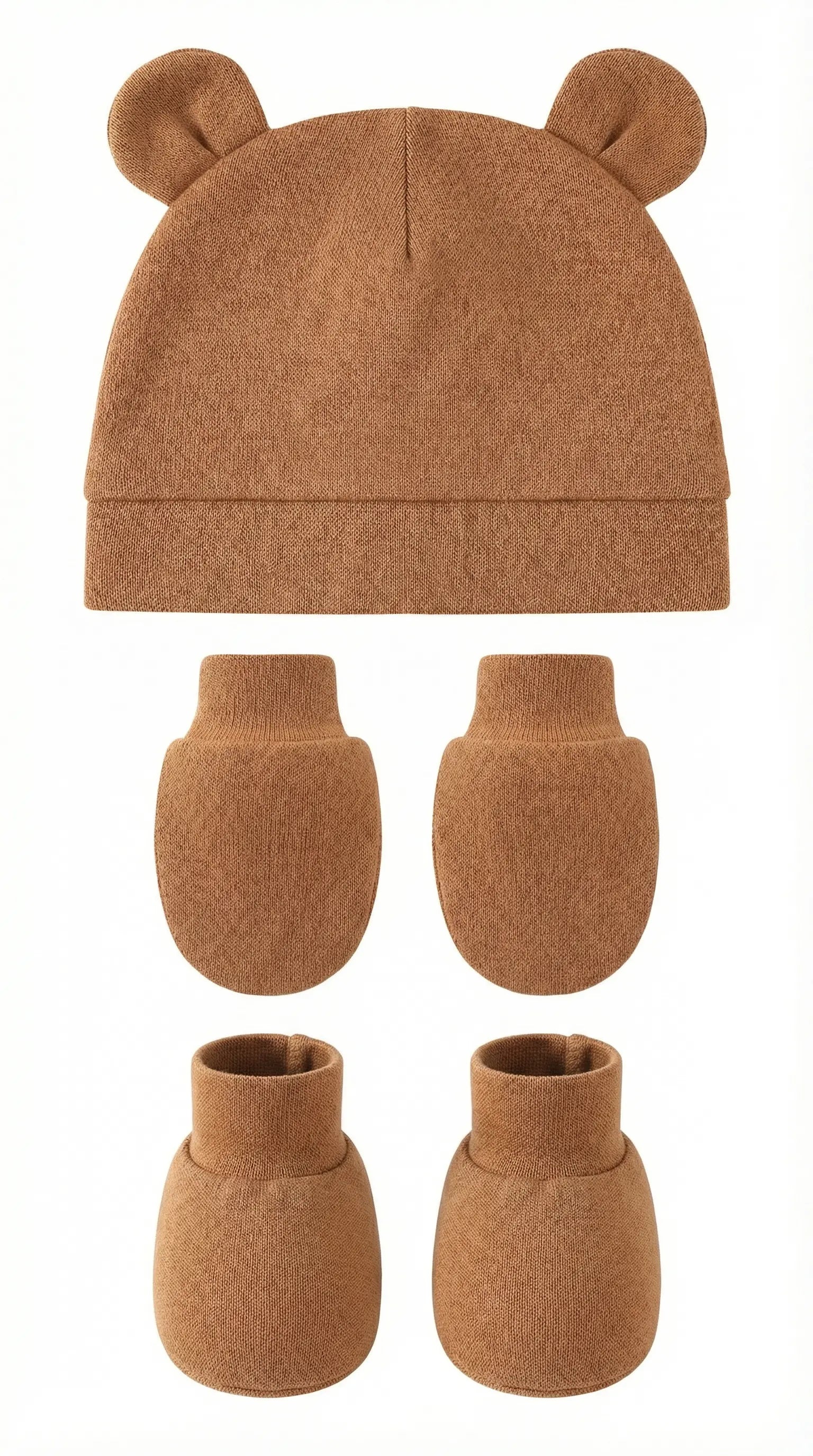 Little Cub Set (Mittens, Booties & Beanie)  Baby Apparel