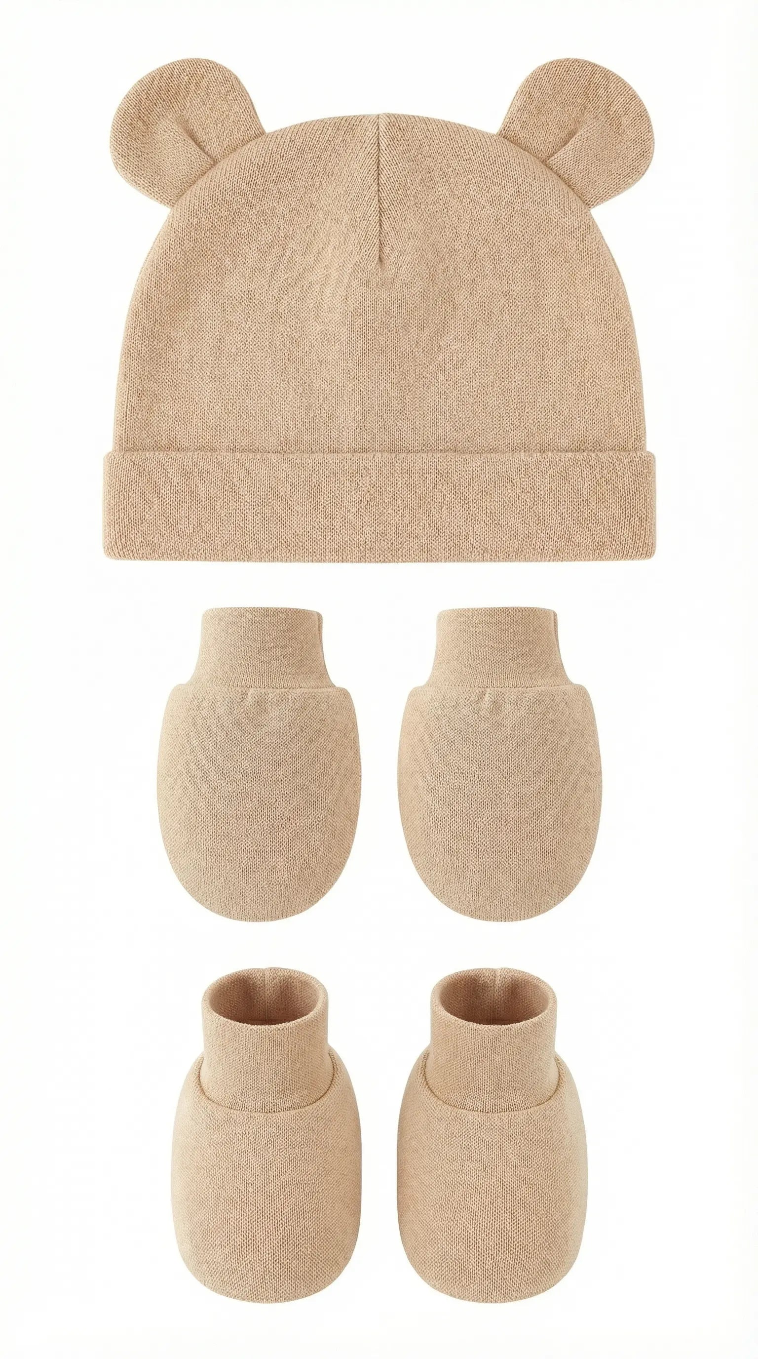 Little Cub Set (Mittens, Booties & Beanie)  Baby Apparel