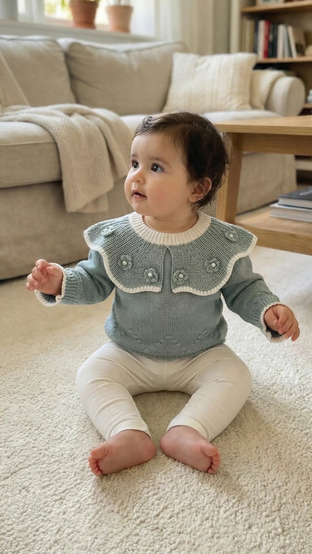 Élanoora Céleste - Girls' Baby Cardigan