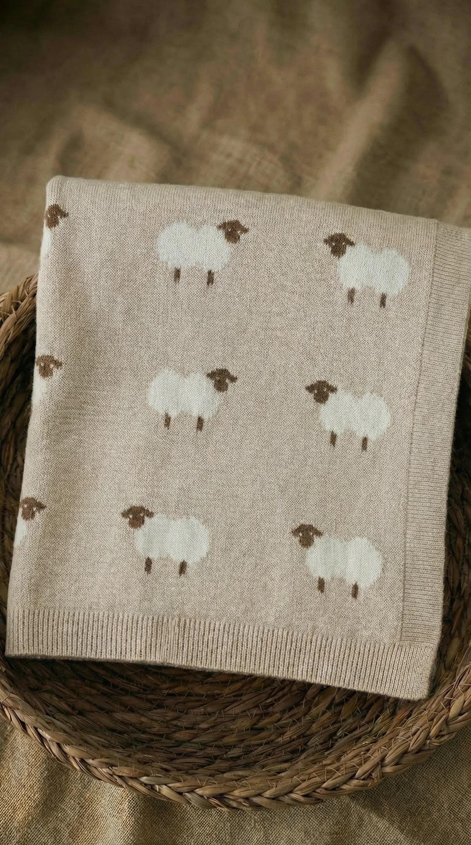 Élanoora Meadow Sheep Blanket  Baby Apparel