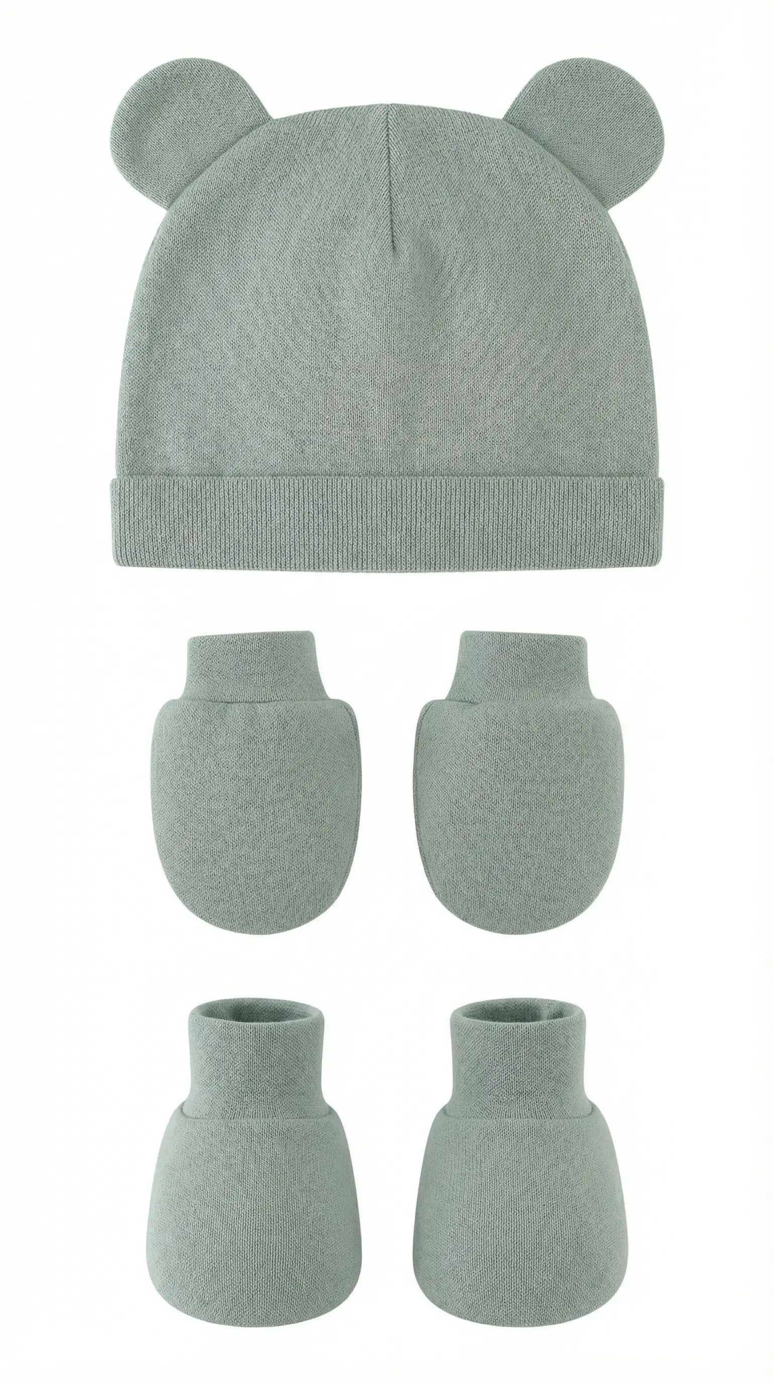 Little Cub Set (Mittens, Booties & Beanie)  Baby Apparel