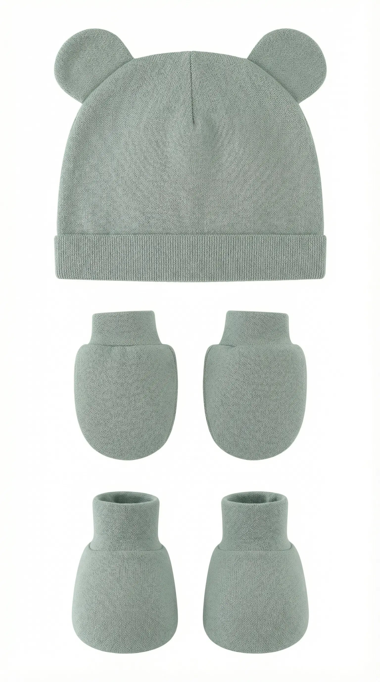 Little Cub Set (Mittens, Booties & Beanie)  Baby Apparel