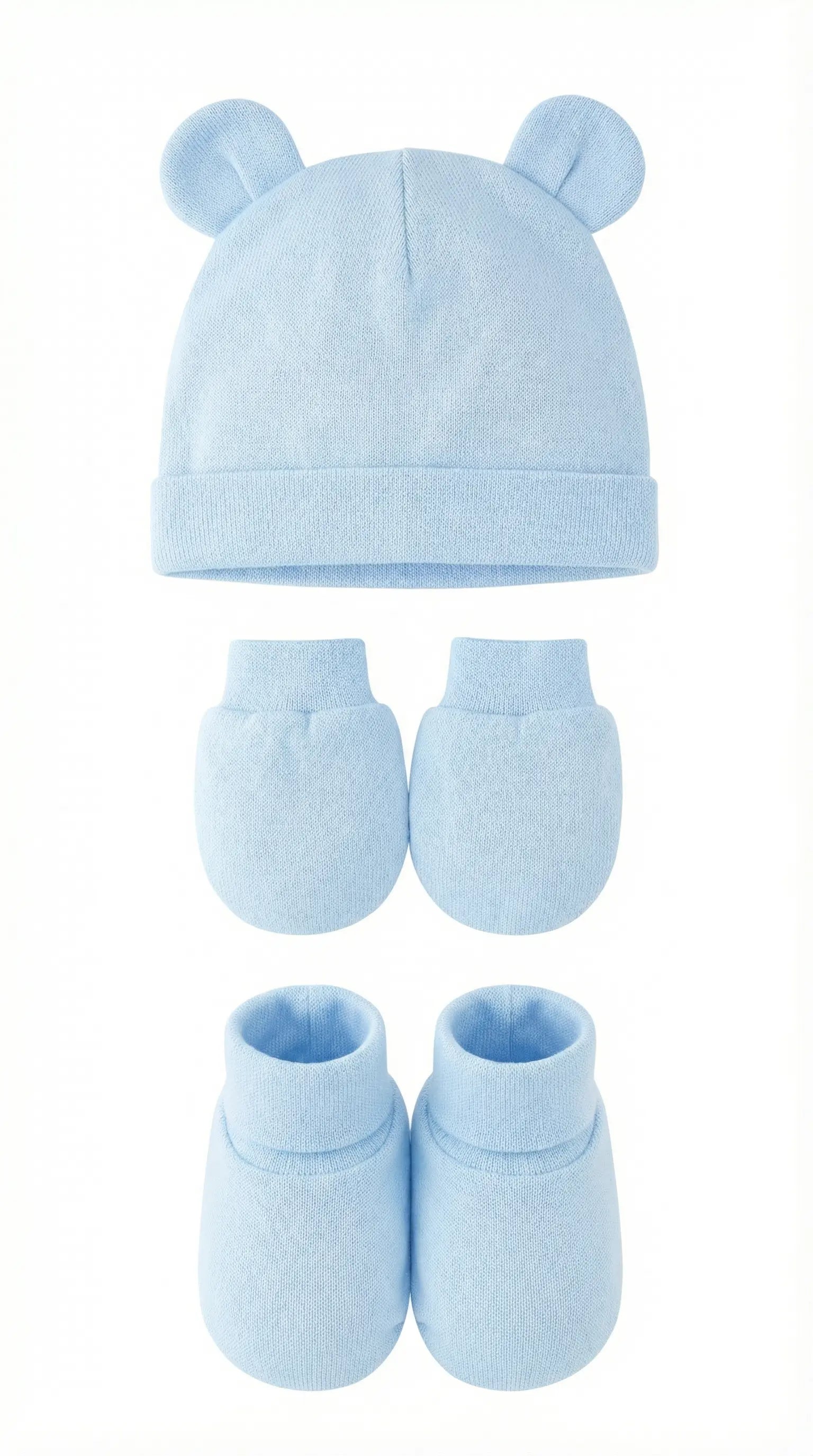 Little Cub Set (Mittens, Booties & Beanie)  Baby Apparel