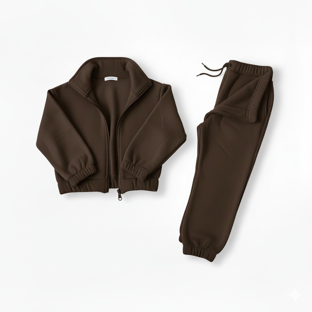 Élanoora Nordic Half-Zip Winter Tracksuit Set