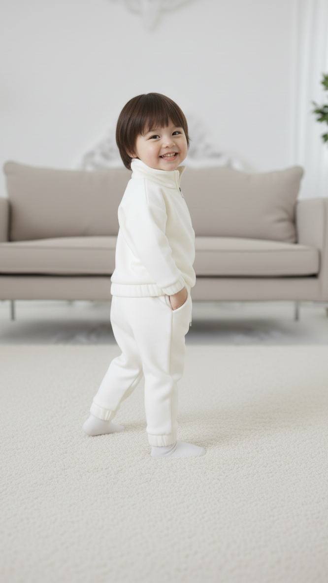 Élanoora Nordic Half-Zip Winter Tracksuit Set