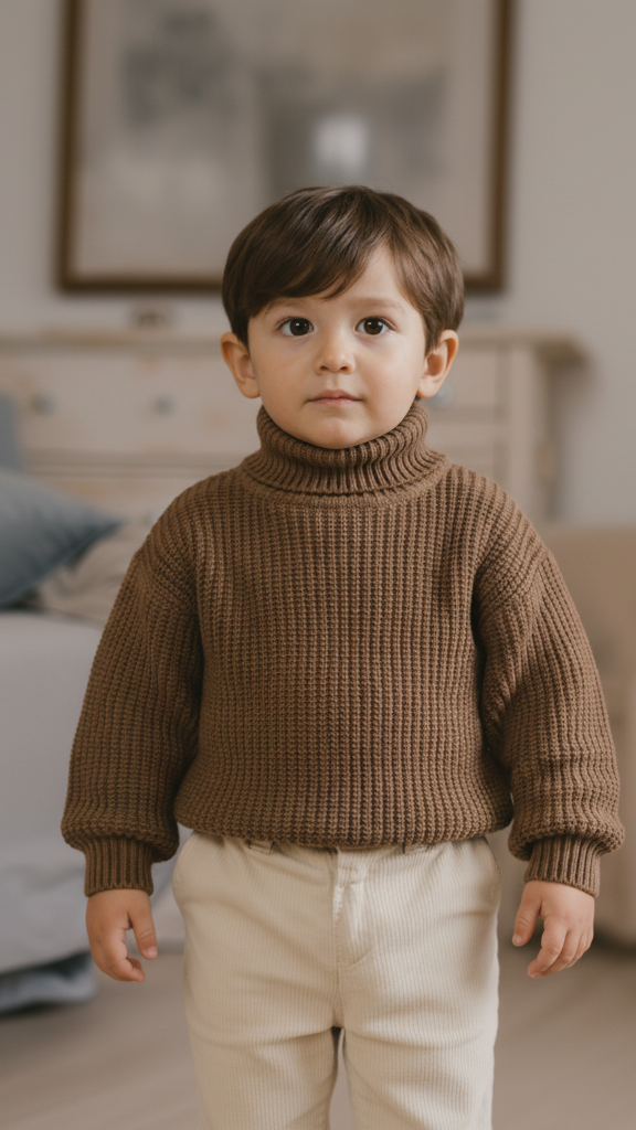 Élanoora Heritage Knit Turtleneck Sweater