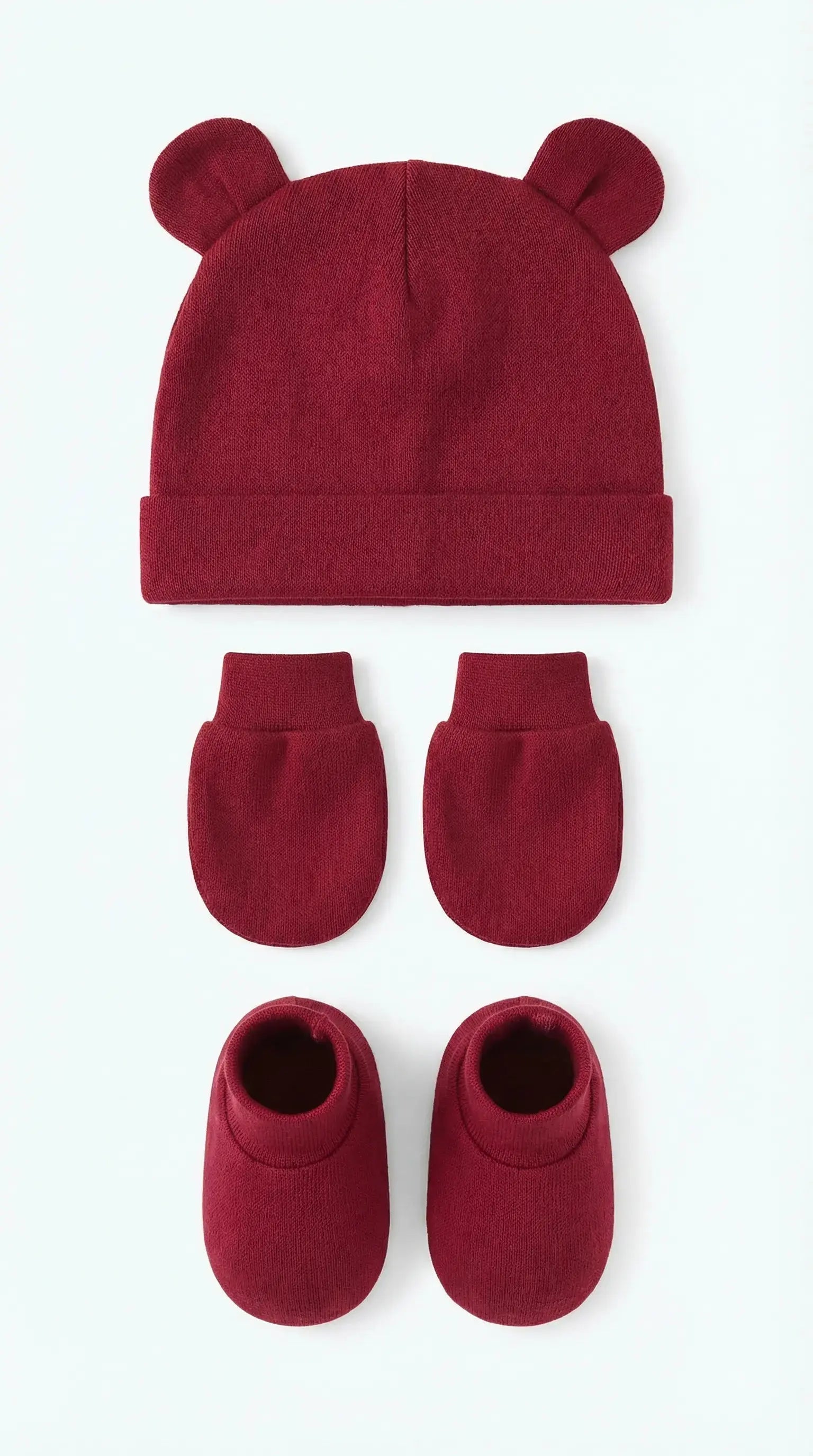 Little Cub Set (Mittens, Booties & Beanie)  Baby Apparel