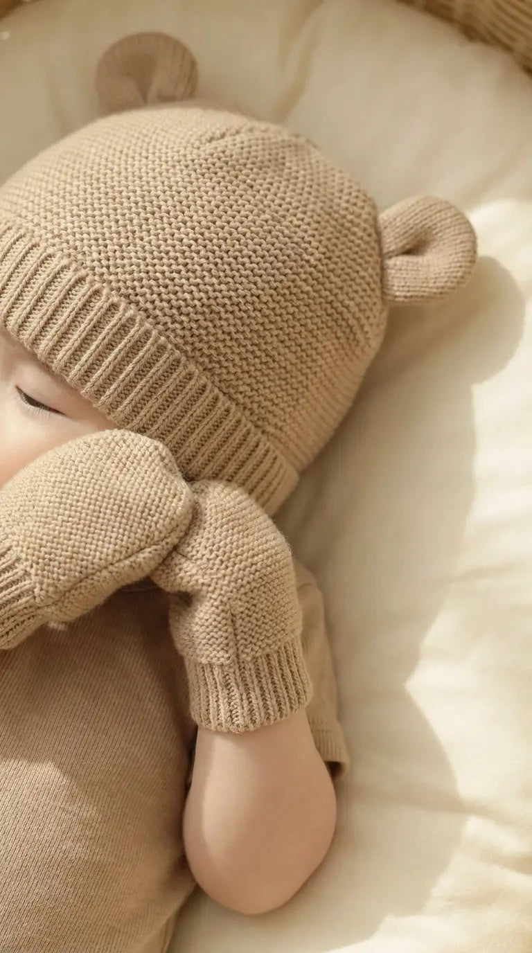 Little Cub Set (Mittens, Booties & Beanie)  Baby Apparel