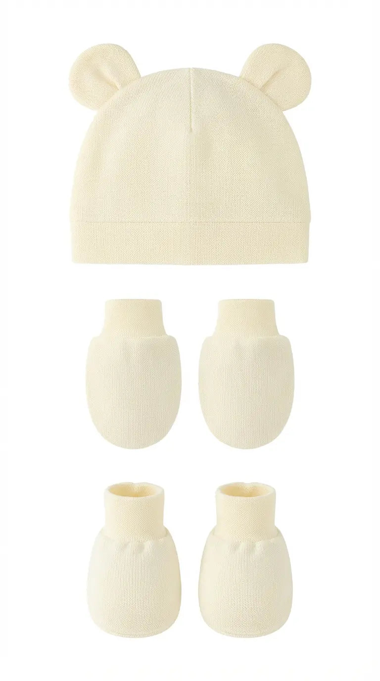 Little Cub Set (Mittens, Booties & Beanie)  Baby Apparel