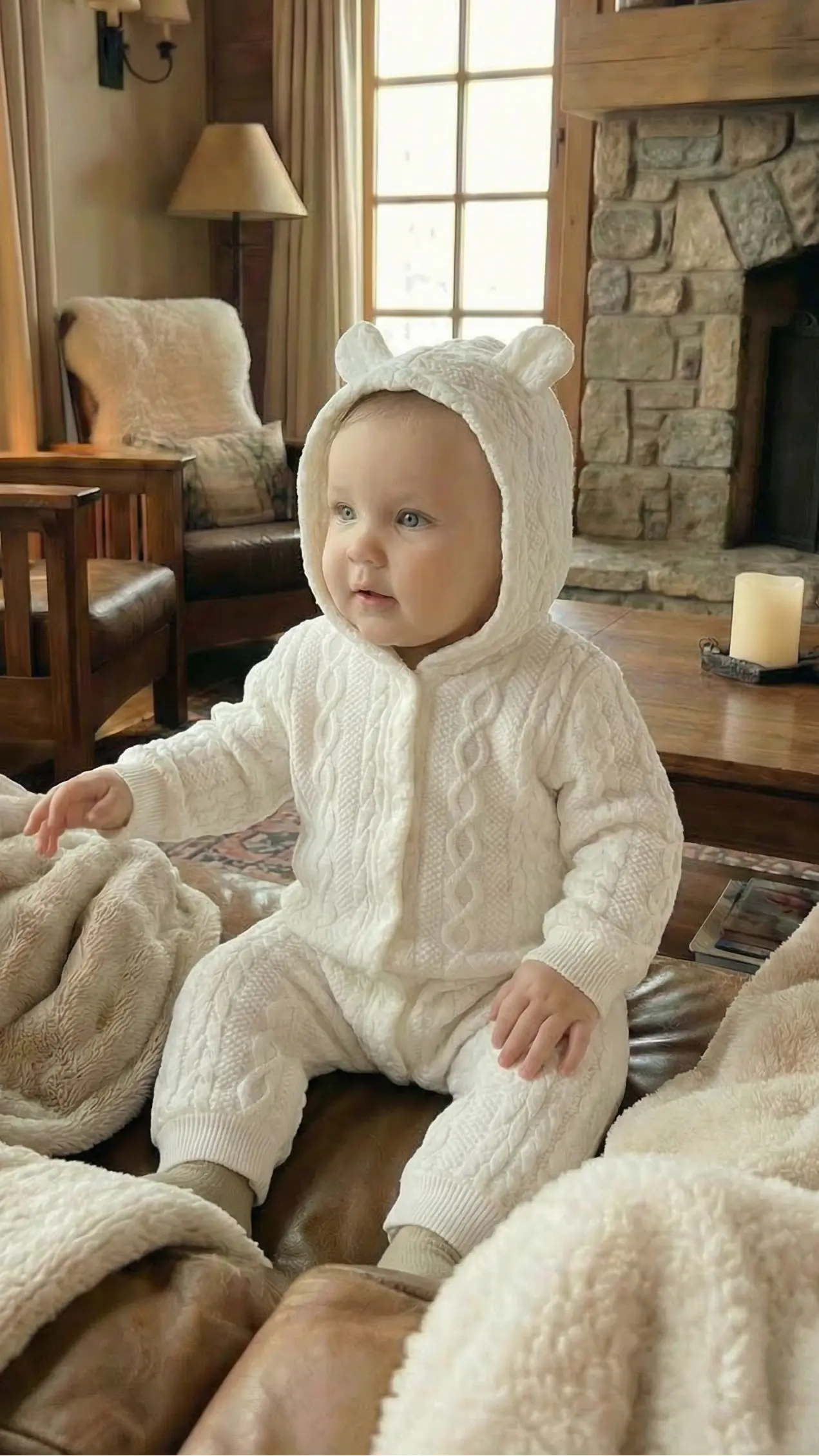 Élanoora Whimsy - Hooded Baby Romper (Unisex)