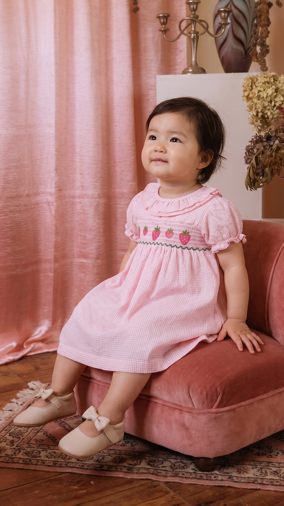 Élanoora Fraise Jardin - Baby Dress