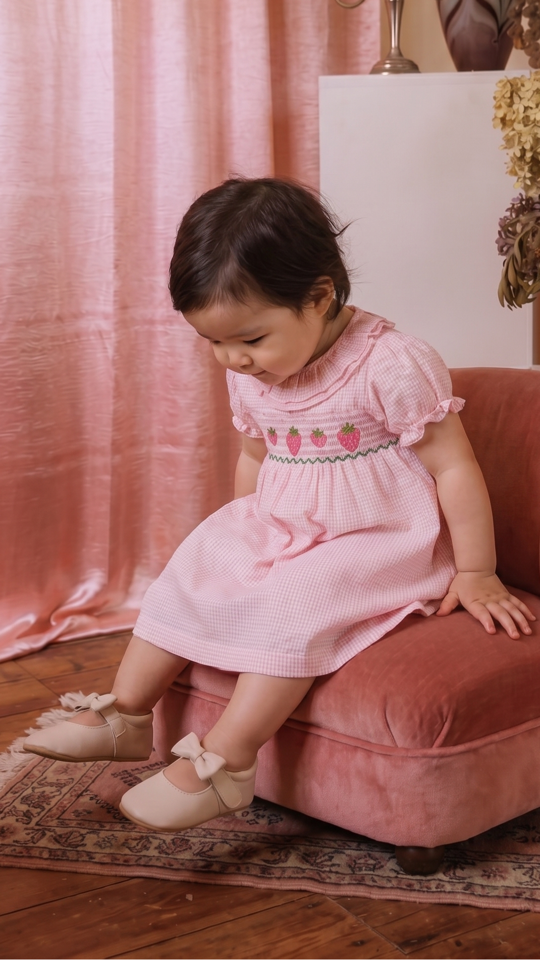 Élanoora Fraise Jardin - Baby Dress