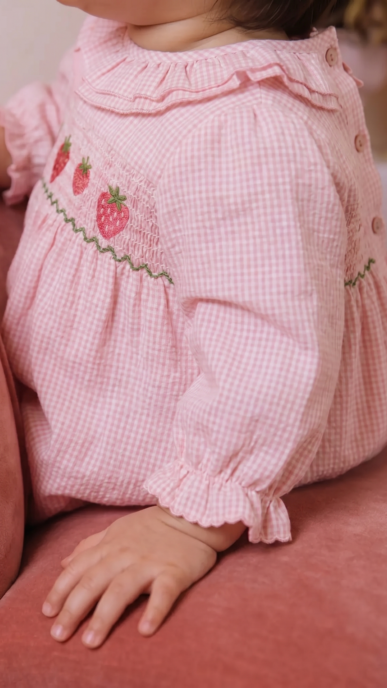Élanoora Fraise Jardin - Baby Dress
