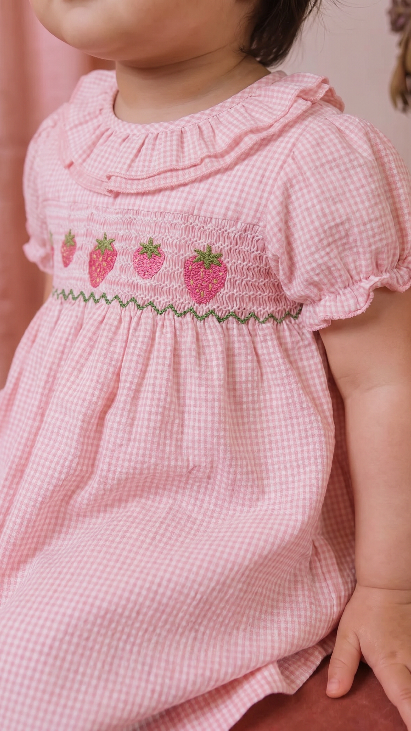 Élanoora Fraise Jardin - Baby Dress